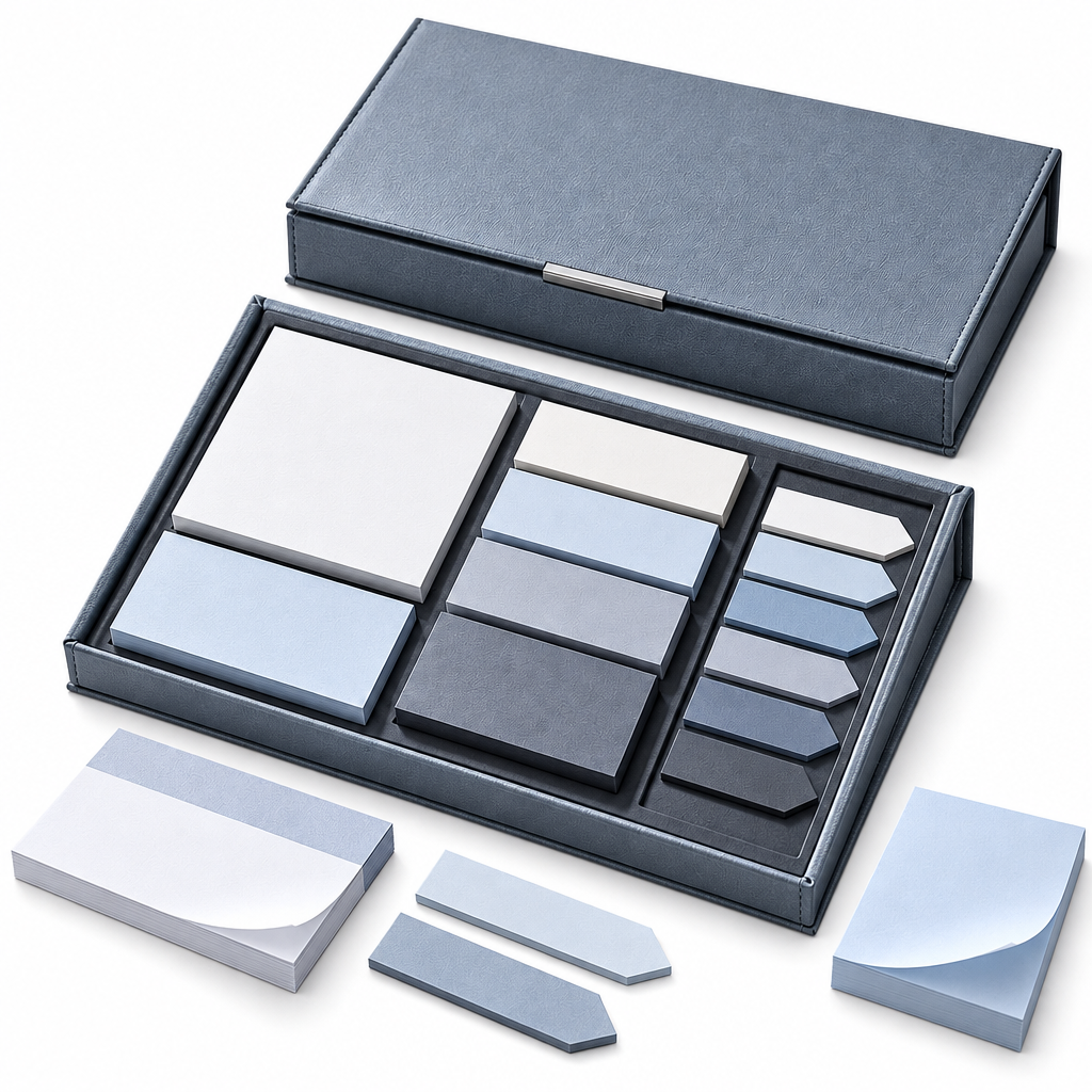 OtbanFaw™ Luxury Sticky Notes & Page Marker Set – Premium Desk Notes Kit