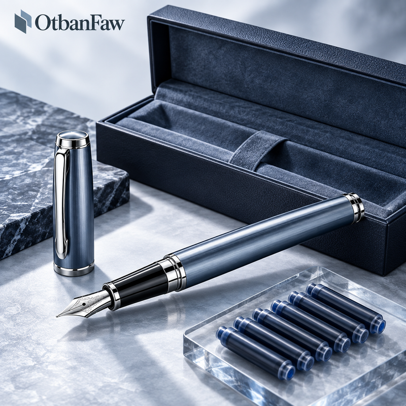 OtbanFaw™ Classic Fountain Pen Set – Premium Ink Writing Collection