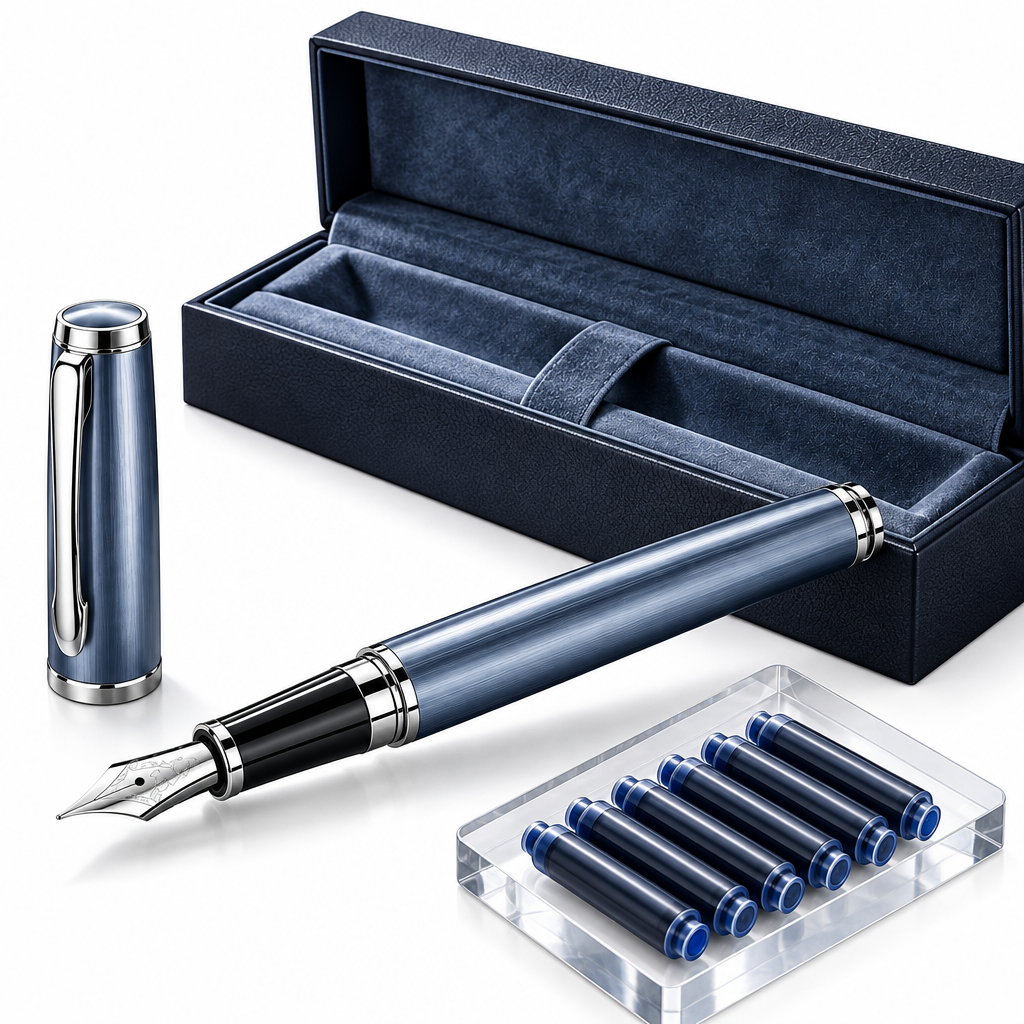 OtbanFaw™ Classic Fountain Pen Set – Premium Ink Writing Collection