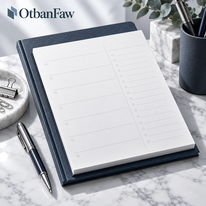 OtbanFaw™ Daily Planner Notebook – Professional Organization Journal
